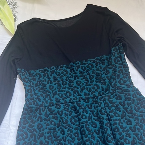 ⭐️nwt Dynamite Sheer Yoke Fit and Flare Dress⭐️ - Picture 7 of 7